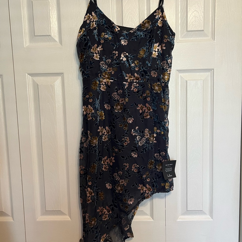 Floral Asymmetrical Dress